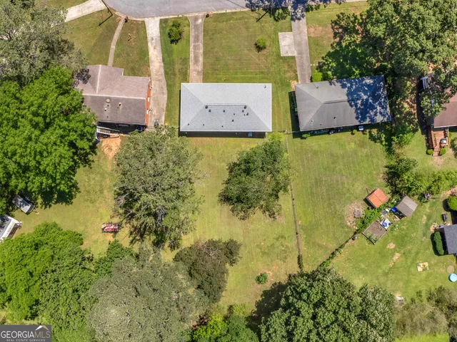 a aerial view of a house