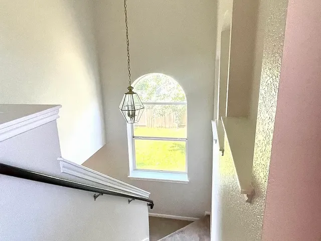 a view of a window in a room
