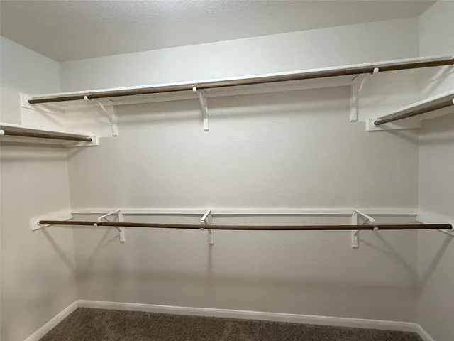 a close view of closet