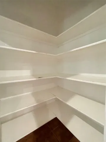 a close up view of a closet