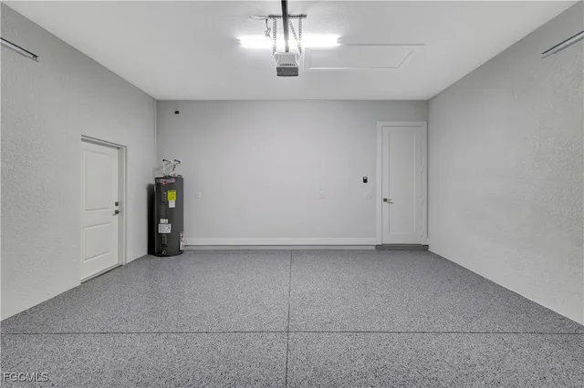 a view of large windows in a room