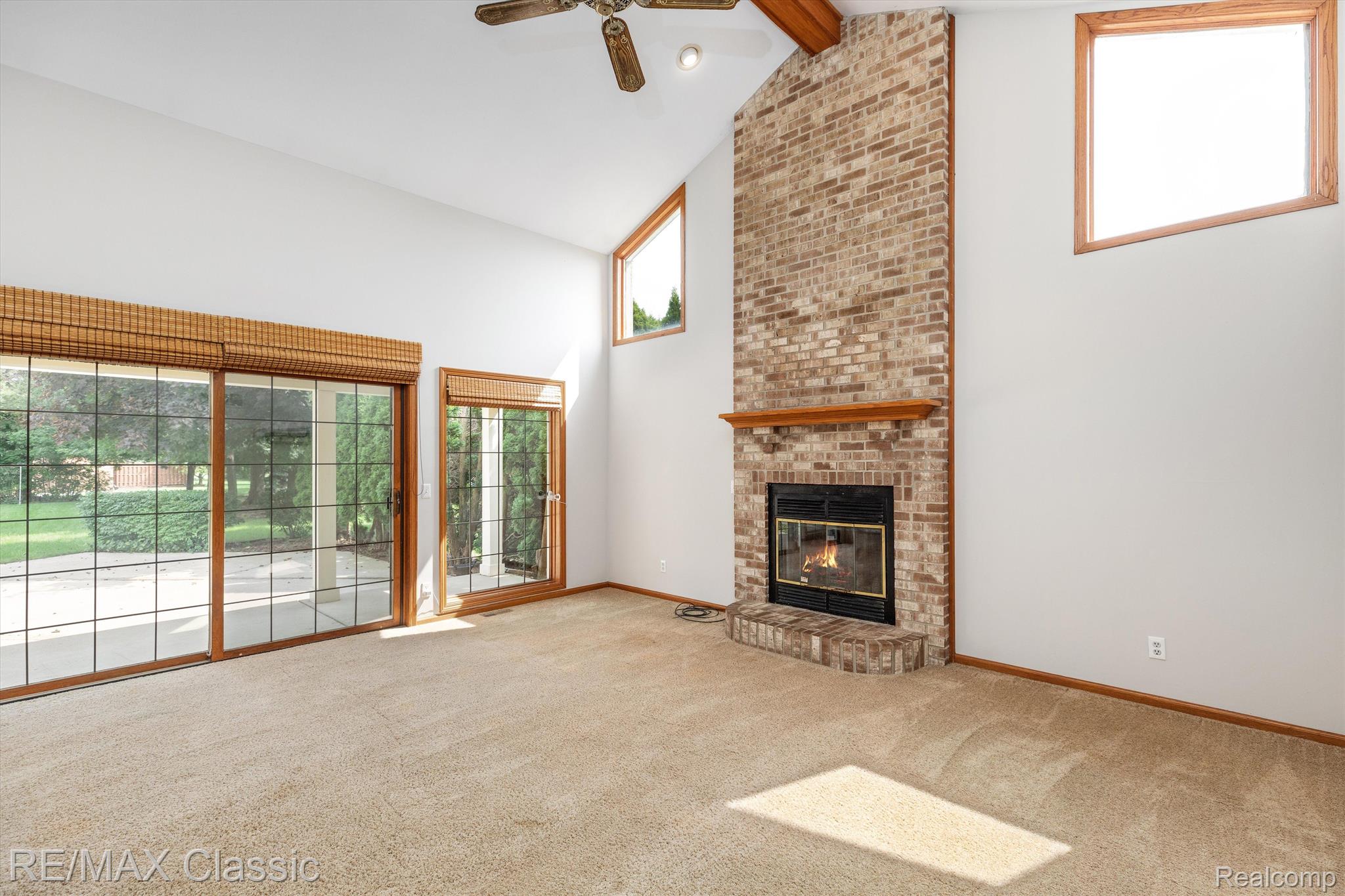 25490 Wixom Road Novi, MI 48374 - Photo 9 of 54 Gas Fireplace in Great Room w/Brick Surround