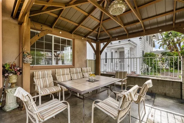 a view of balcony and patio