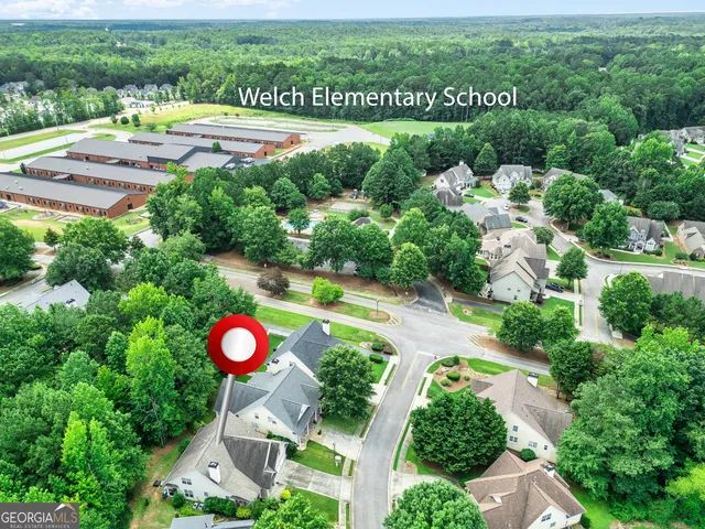 a view of a garden with a lake