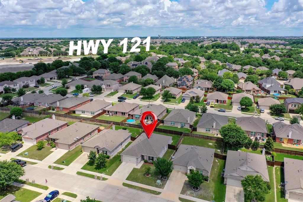 3011 Hickory Ridge Melissa, TX 75454 - Photo 27 of 30 Aerial perspective of a single-story residence within a residential neighborhood