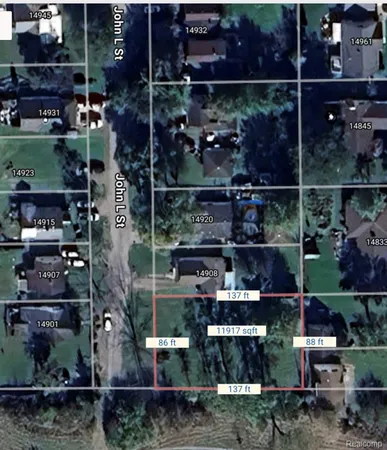 $25,000 | Vacant Lot John L Street, Flat Rock, MI 48134