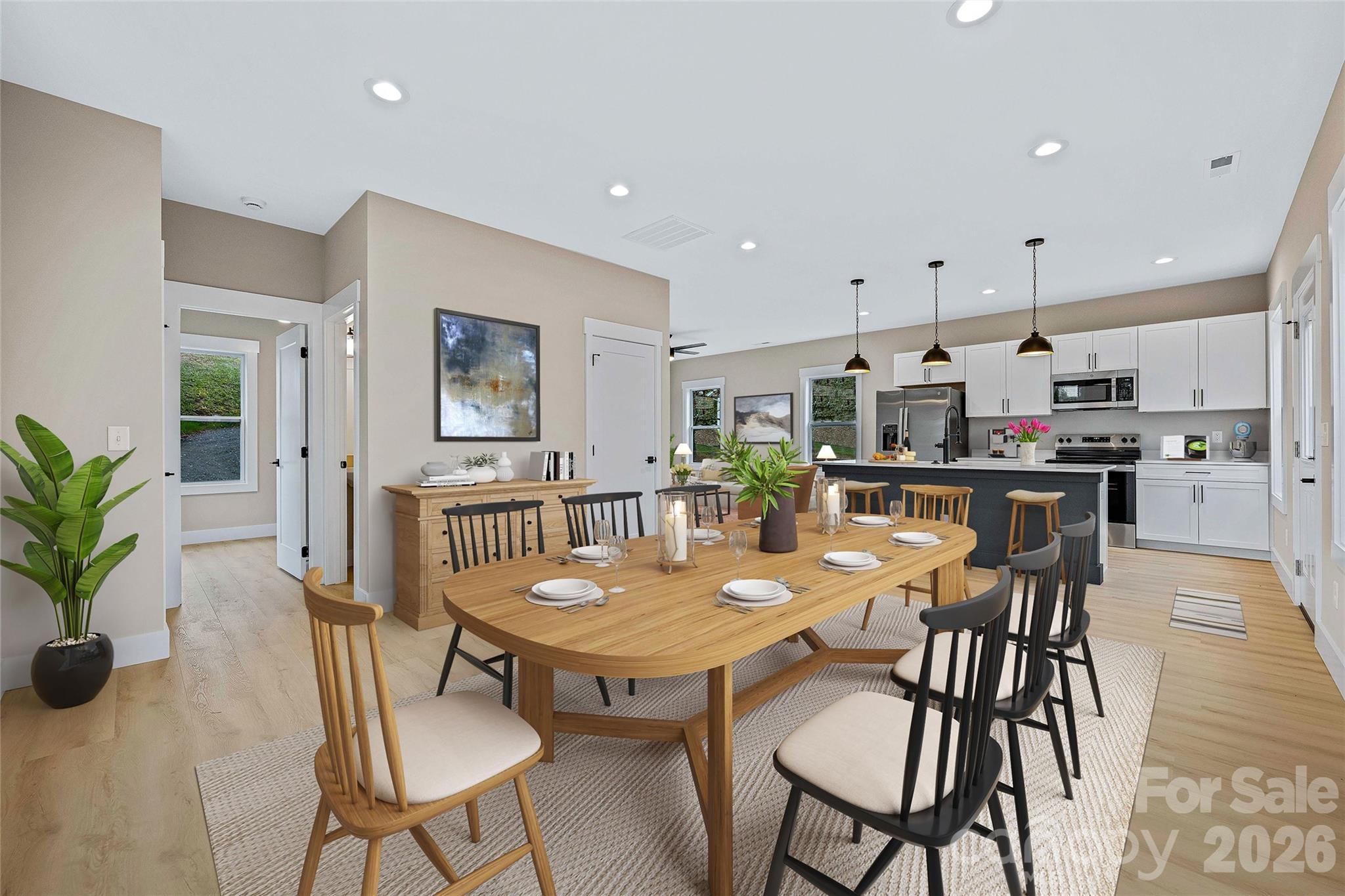 428 Hazel Mill Road Asheville, NC 28806 - Photo 24 of 46 a view of a dining room with furniture