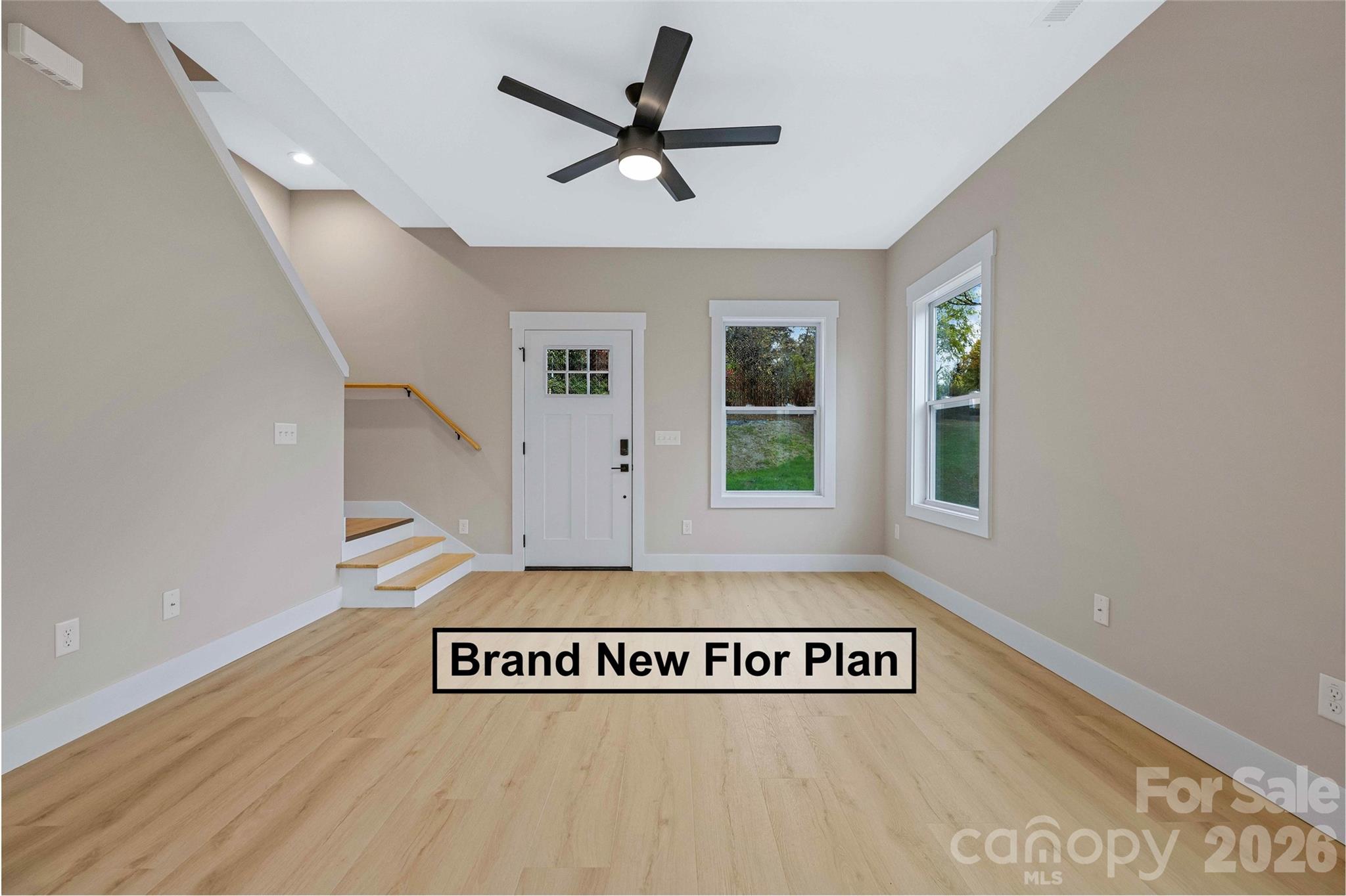 428 Hazel Mill Road Asheville, NC 28806 - Photo 6 of 46 a view of kitchen with furniture and a ceiling fan