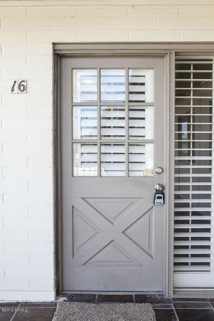 4101 East Camelback Road, Unit 16 Phoenix, AZ 85018 - Photo 2 of 27 Front door into the amazing condo unit