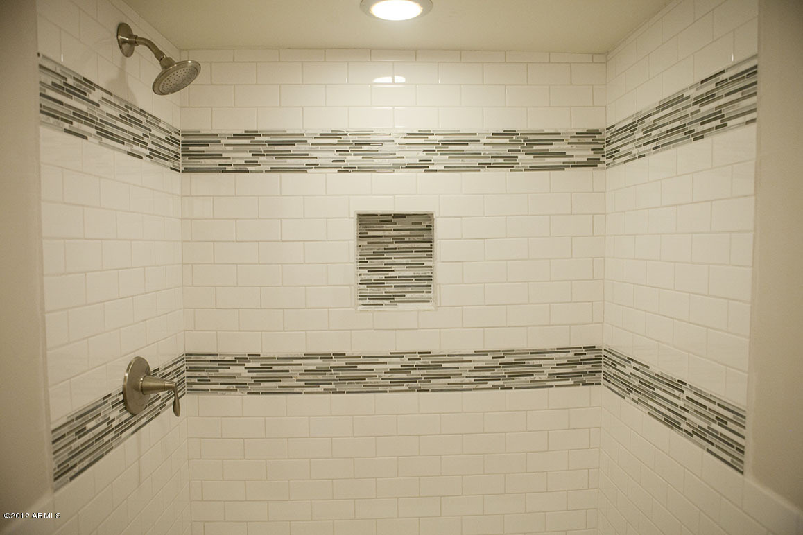 4101 East Camelback Road, Unit 16 Phoenix, AZ 85018 - Photo 22 of 27 Master bathroom with gorgeous tile work