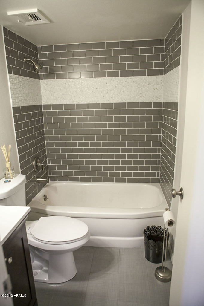 4101 East Camelback Road, Unit 16 Phoenix, AZ 85018 - Photo 26 of 27 Second bathroom with beautiful subway ti