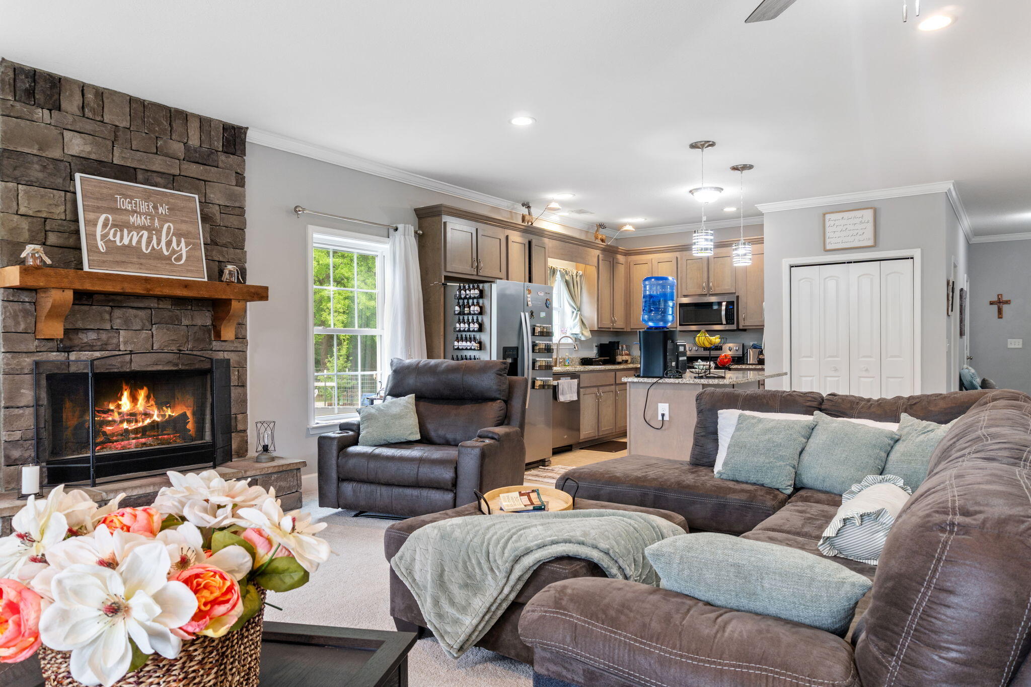 843 Highway 25 Edgefield, SC 29824 - Photo 7 of 32 Living Room to Kitchen
