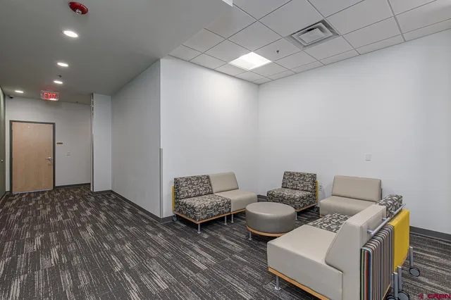 a view of a balcony with city view