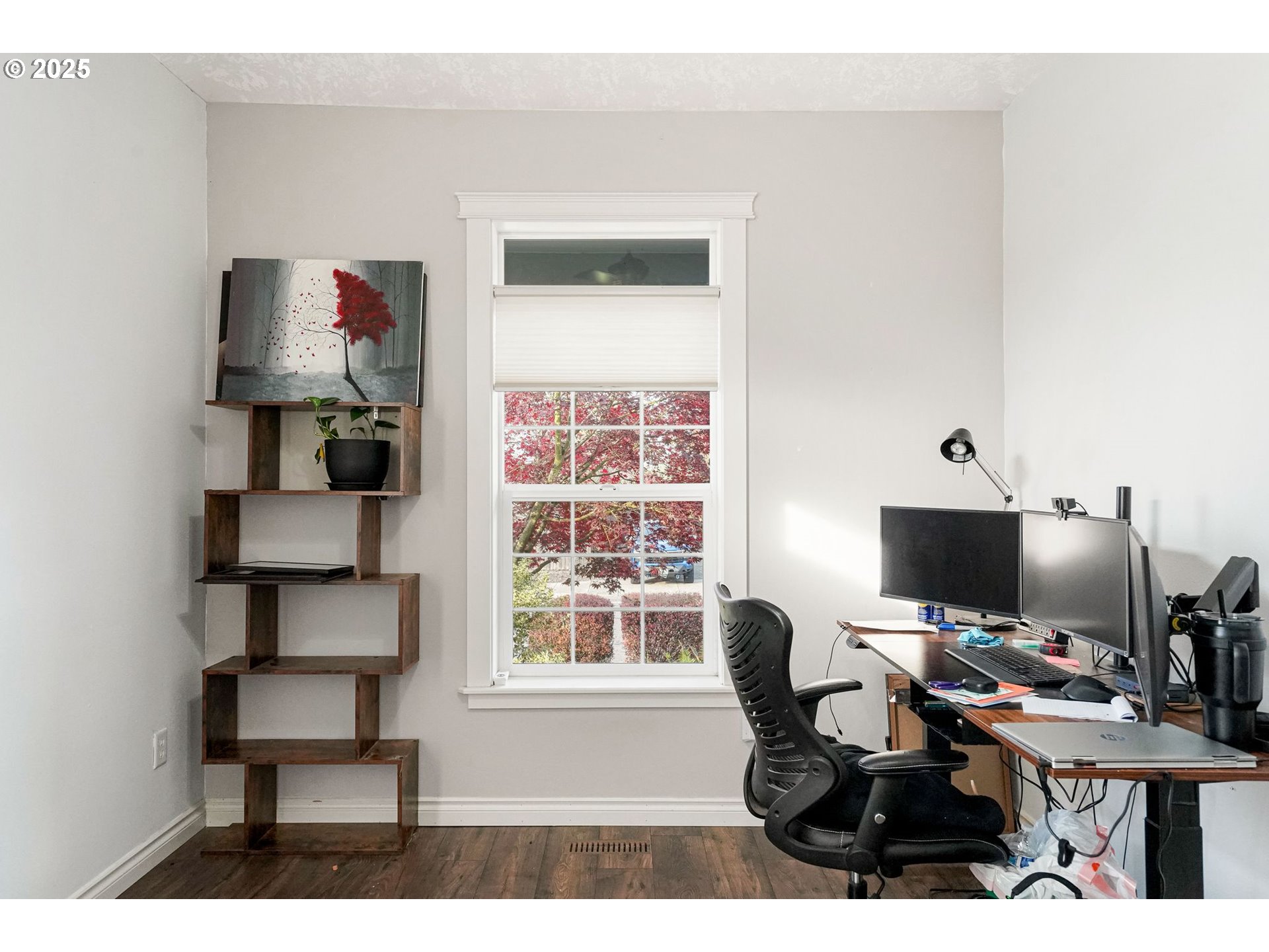 3208 54th Avenue Northeast Albany, OR 97321 - Photo 22 of 43 a view of a workspace with furniture and a window