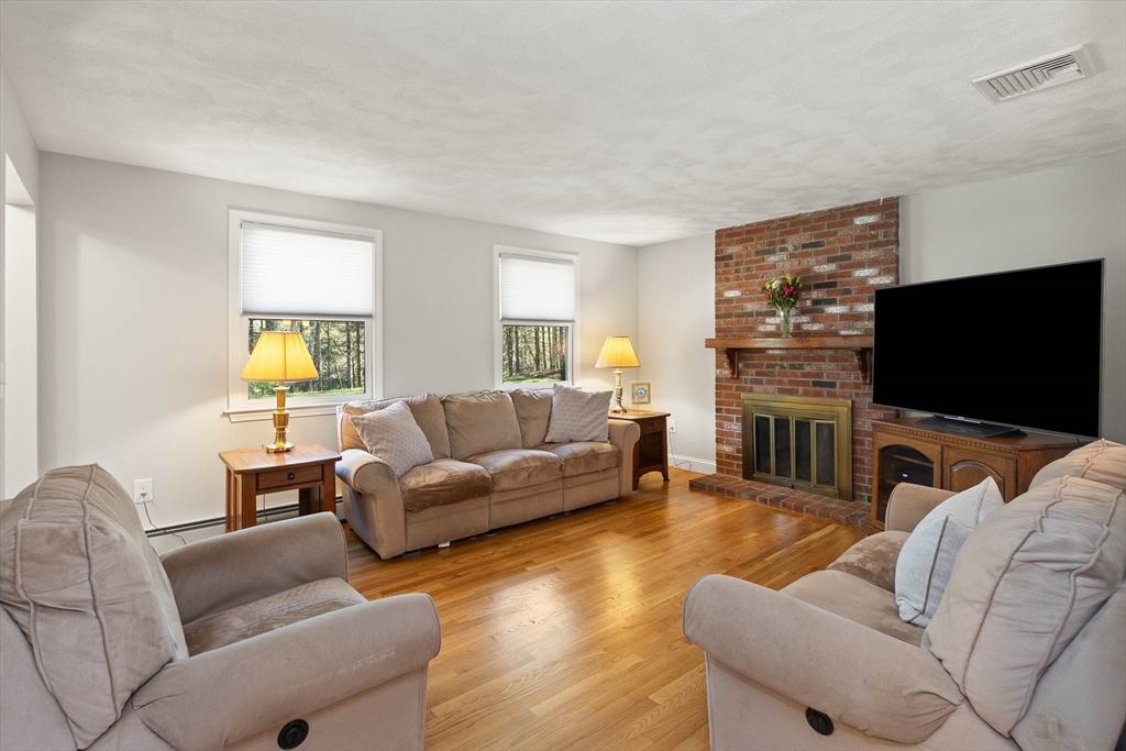 336 Sharpners Pond Road North Andover, MA 01845 - Photo 6 of 42 a living room with furniture and a flat screen tv