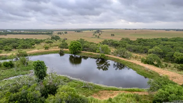 a view of a lake with outdoor space