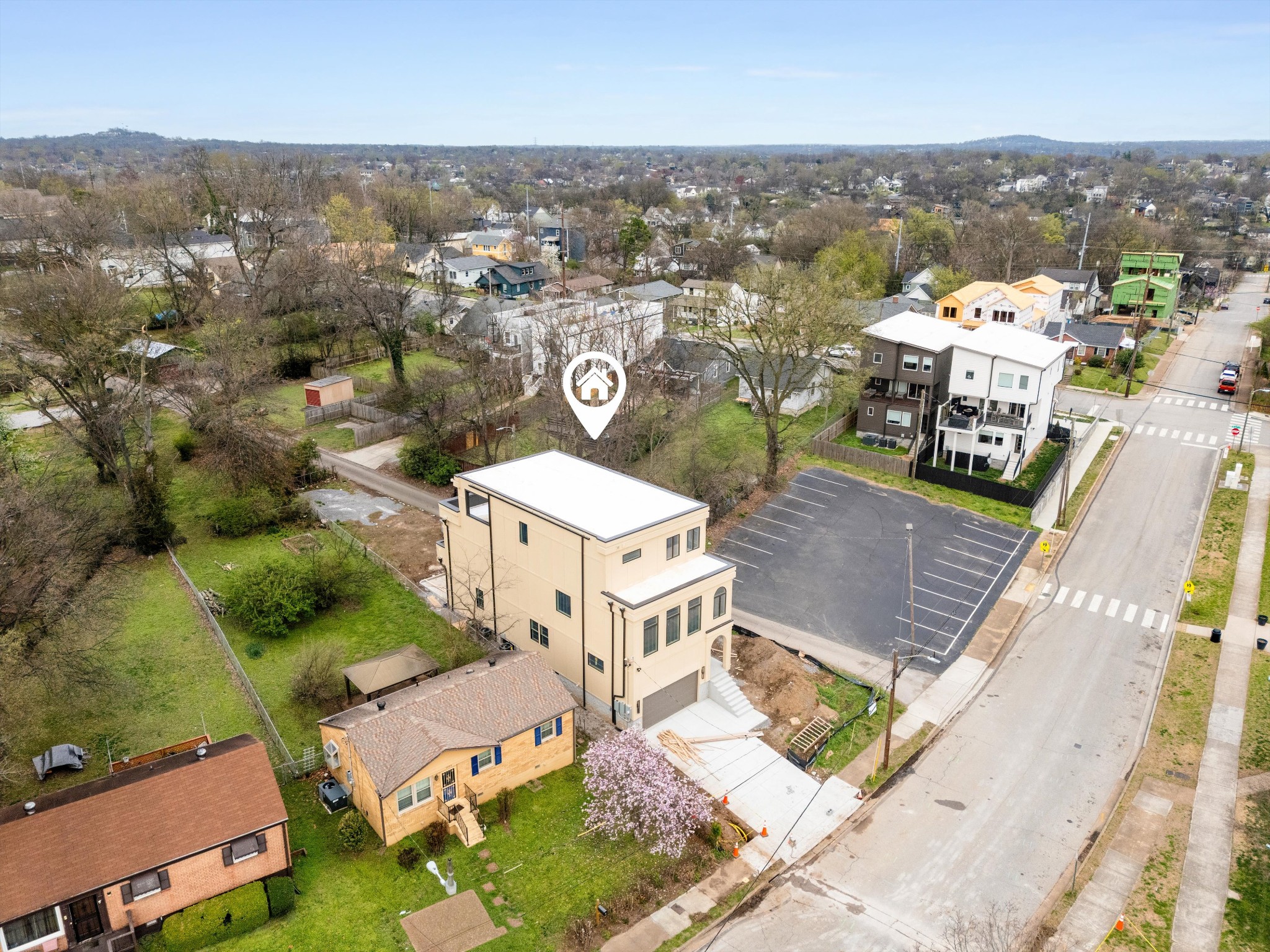 1007 Sevier Street Nashville, TN 37206 - Photo 48 of 55 an aerial view of a house with a garden