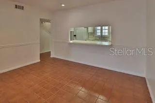 a view of an empty room