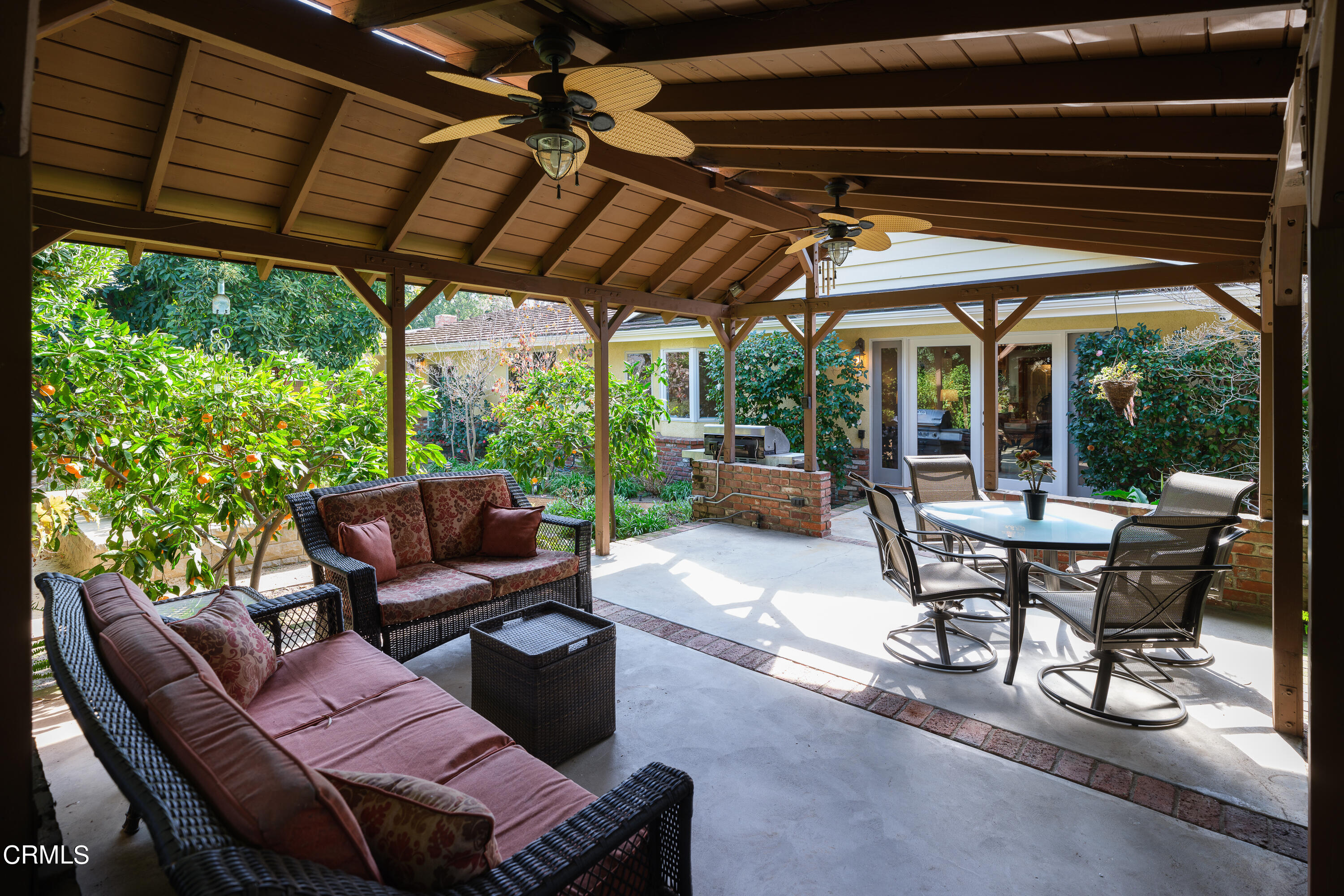 525 Verner Circle Arcadia, CA 91006 - Photo 40 of 45 a outdoor living space with furniture and garden view