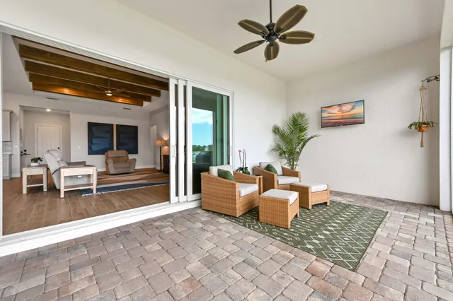 a view of a city with an ocean