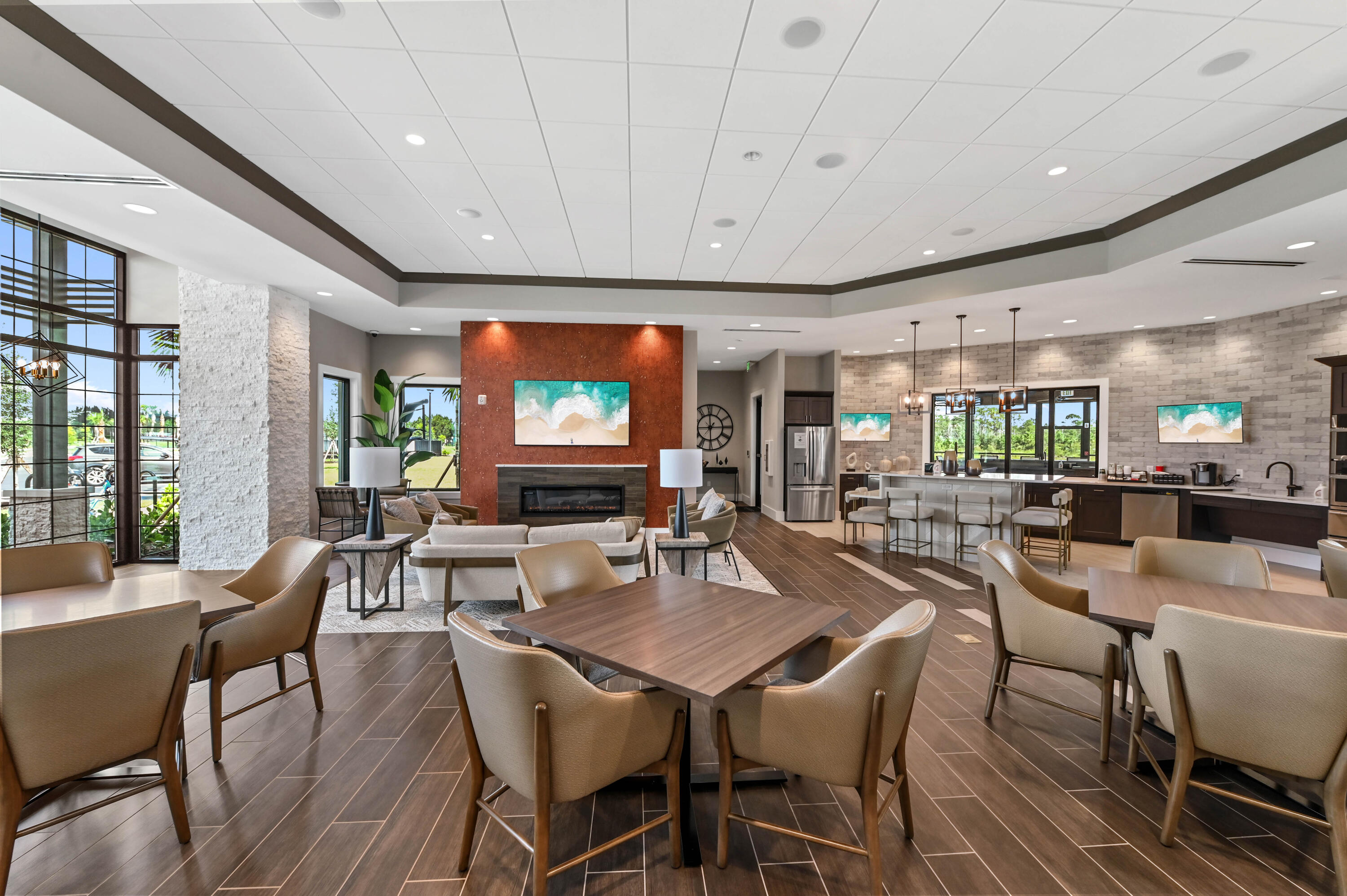9891 Southwest Legacy Drive Stuart, FL 34997 - Photo 37 of 55 a view of a dining room with furniture window and outside view
