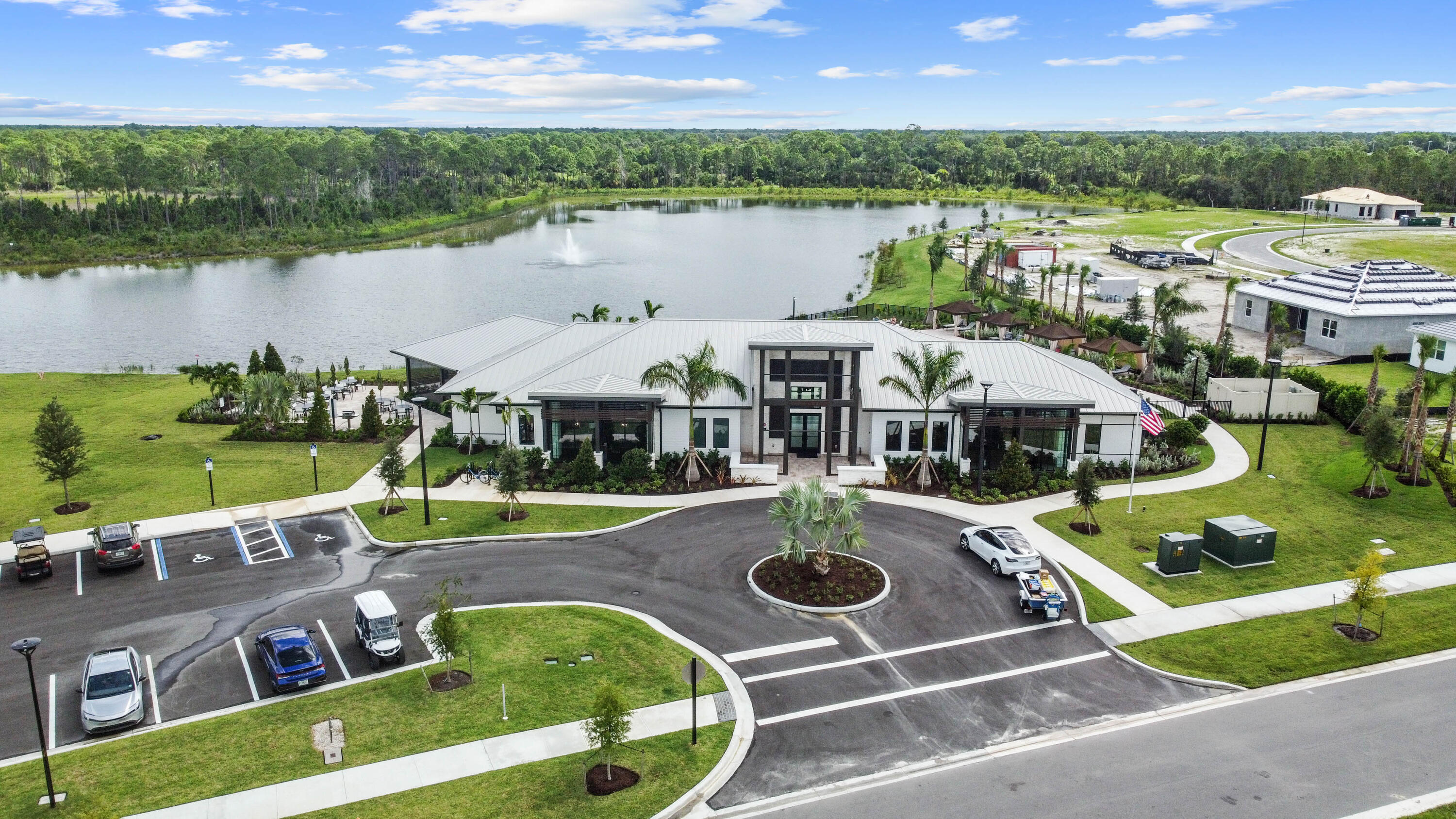 9891 Southwest Legacy Drive Stuart, FL 34997 - Photo 48 of 55 an aerial view of house with yard swimming pool and outdoor seating