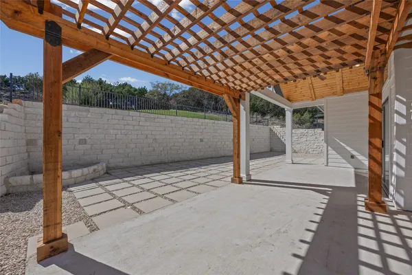 a view of a patio