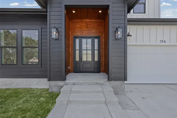 a front view of a house