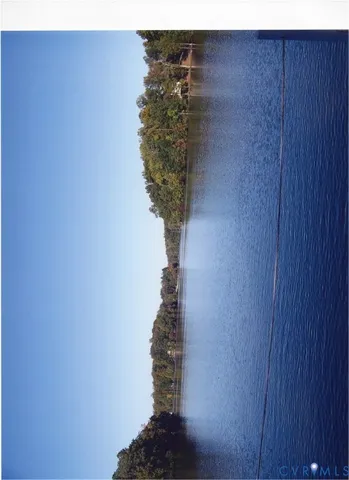 a living room with a large window