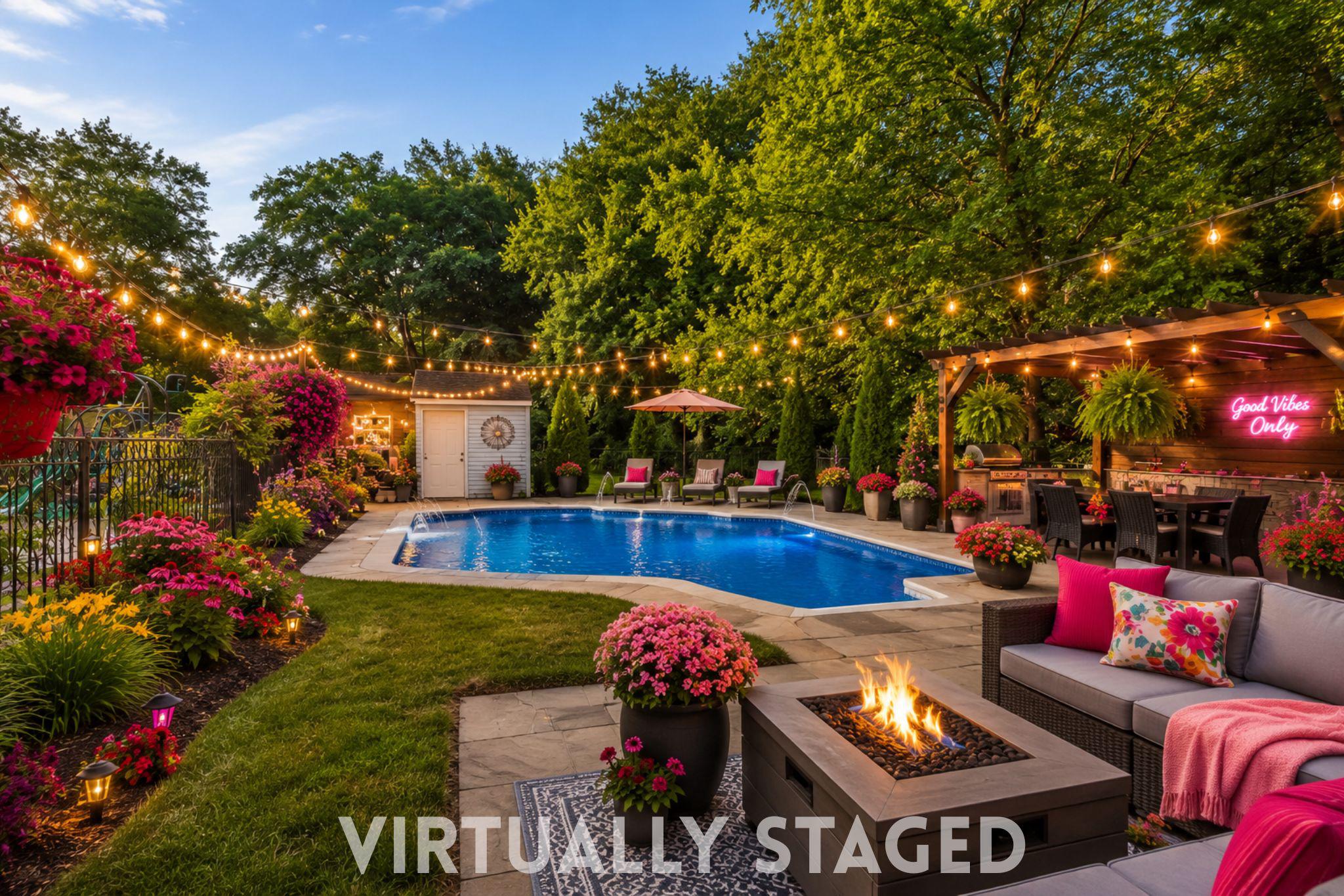 24 County Avenue Maple Shade, NJ 08052 - Photo 36 of 41 Virtually Staged backyard oasis