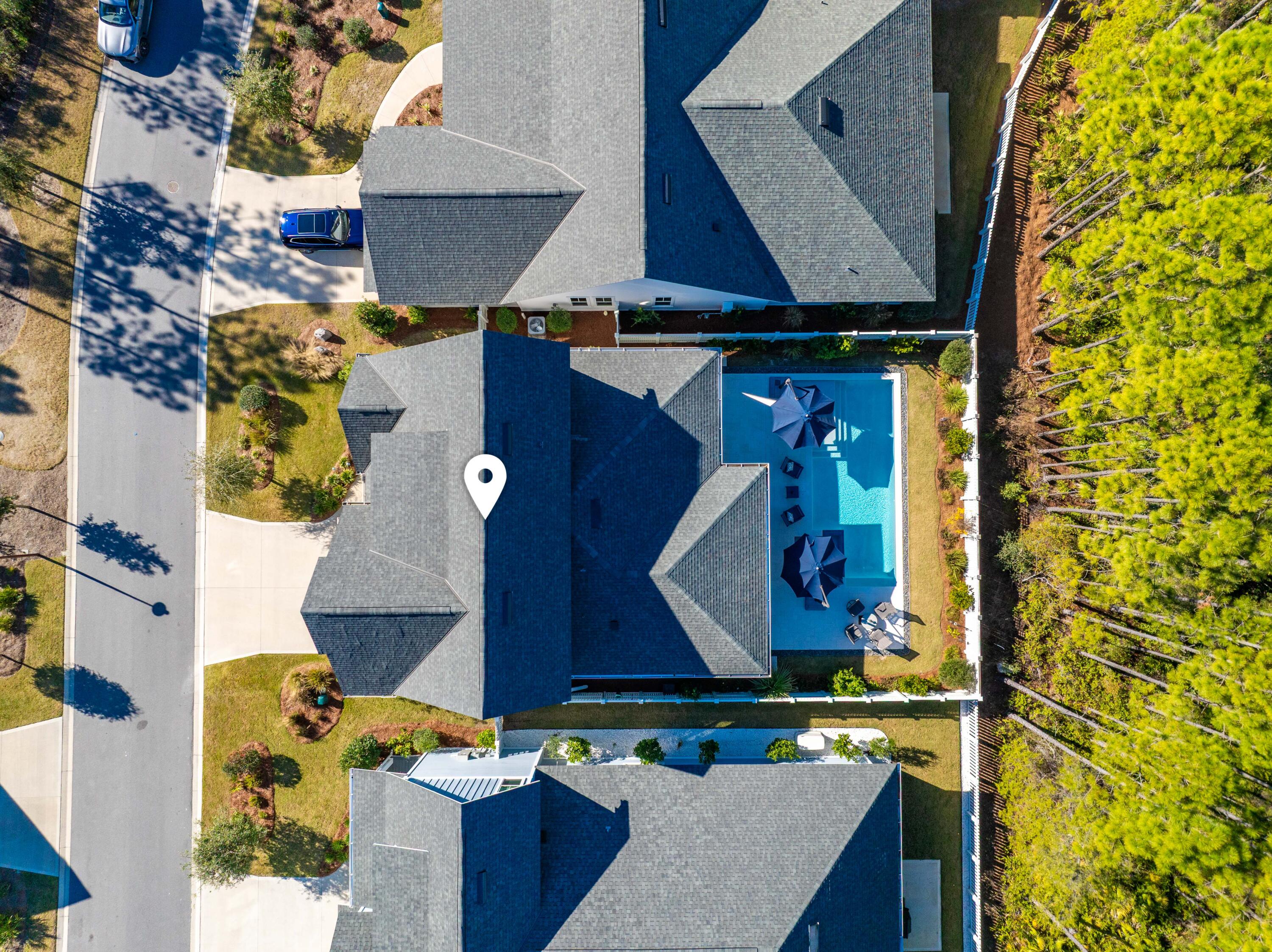 41 East Firethorn Cir Inlet Beach Inlet Beach, FL 32461 - Photo 14 of 66 11.0. 41 E Firethron Aerial Marked-1