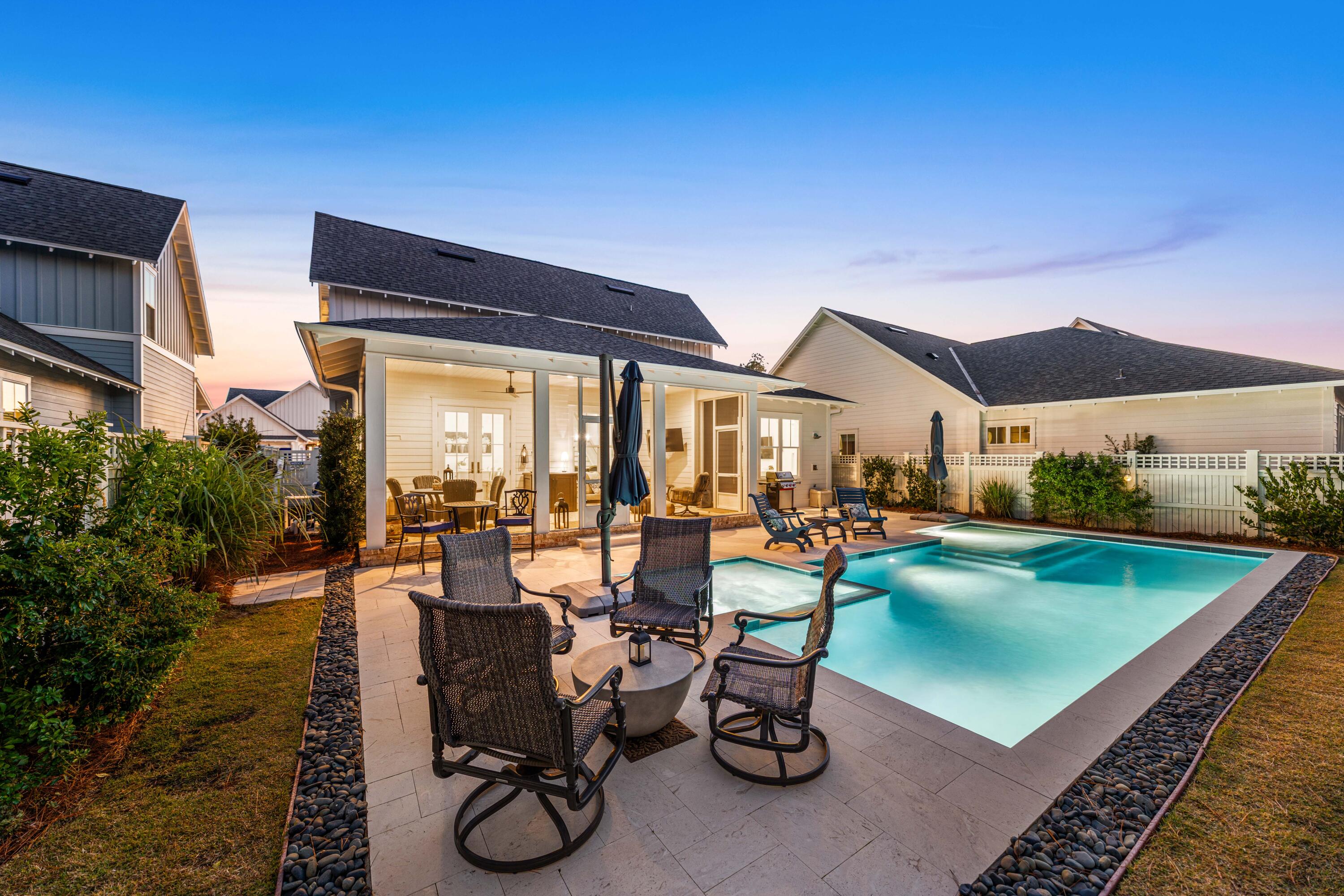 41 East Firethorn Cir Inlet Beach Inlet Beach, FL 32461 - Photo 16 of 66 a view of swimming pool with outdoor seating