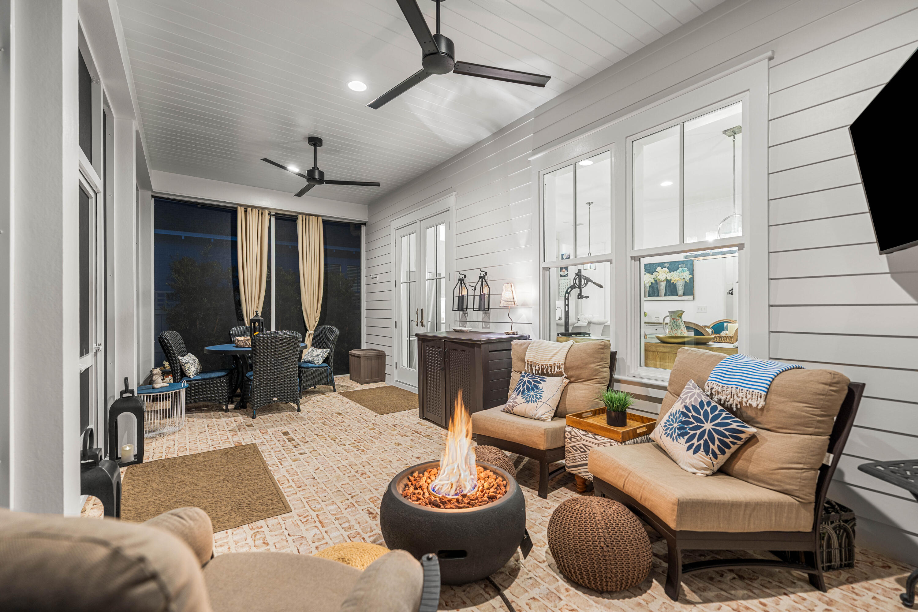 41 East Firethorn Cir Inlet Beach Inlet Beach, FL 32461 - Photo 25 of 66 a living room with furniture potted plant and a large window
