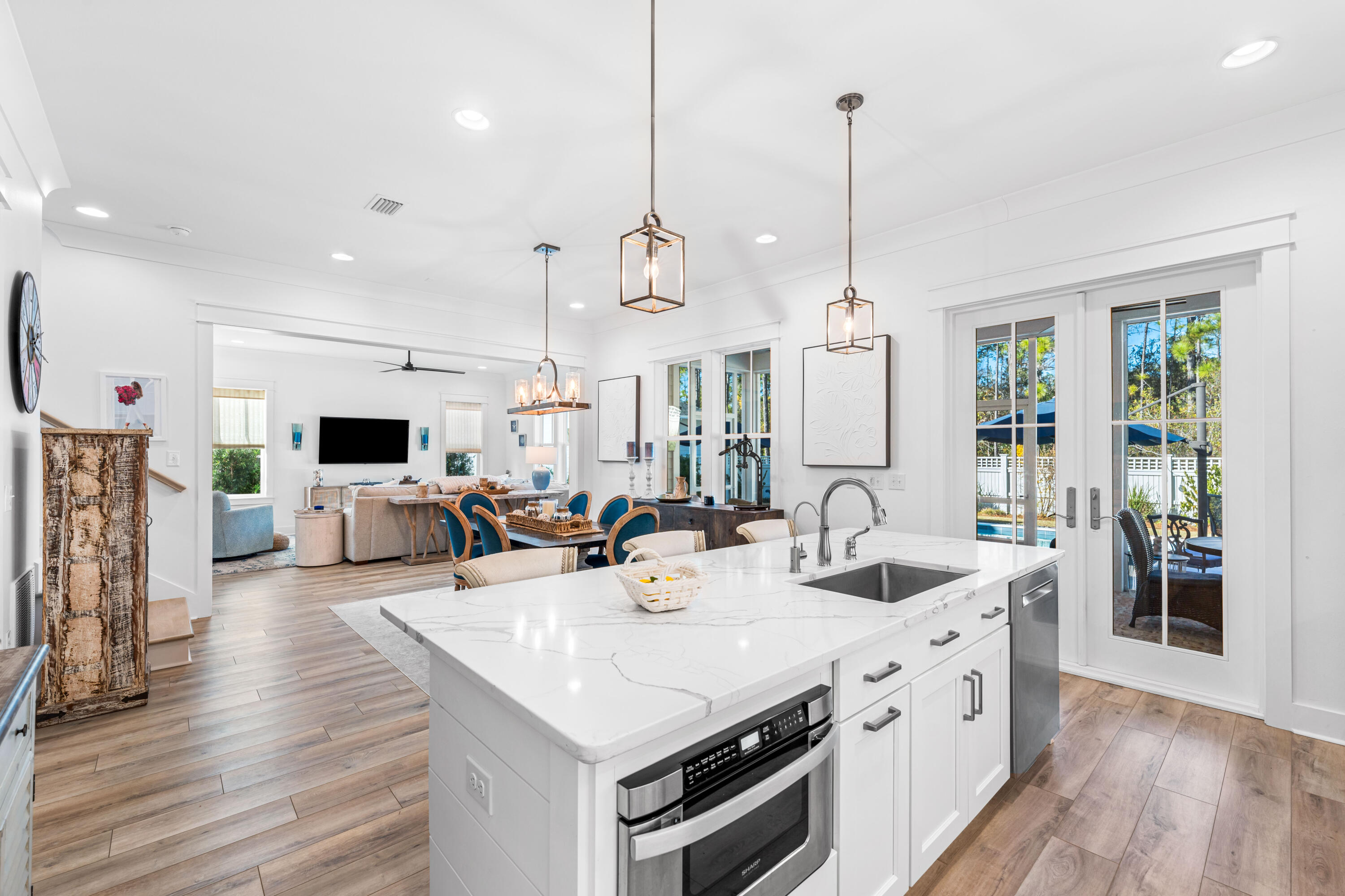41 East Firethorn Cir Inlet Beach Inlet Beach, FL 32461 - Photo 37 of 66 a view of living room with furniture and flat screen tv