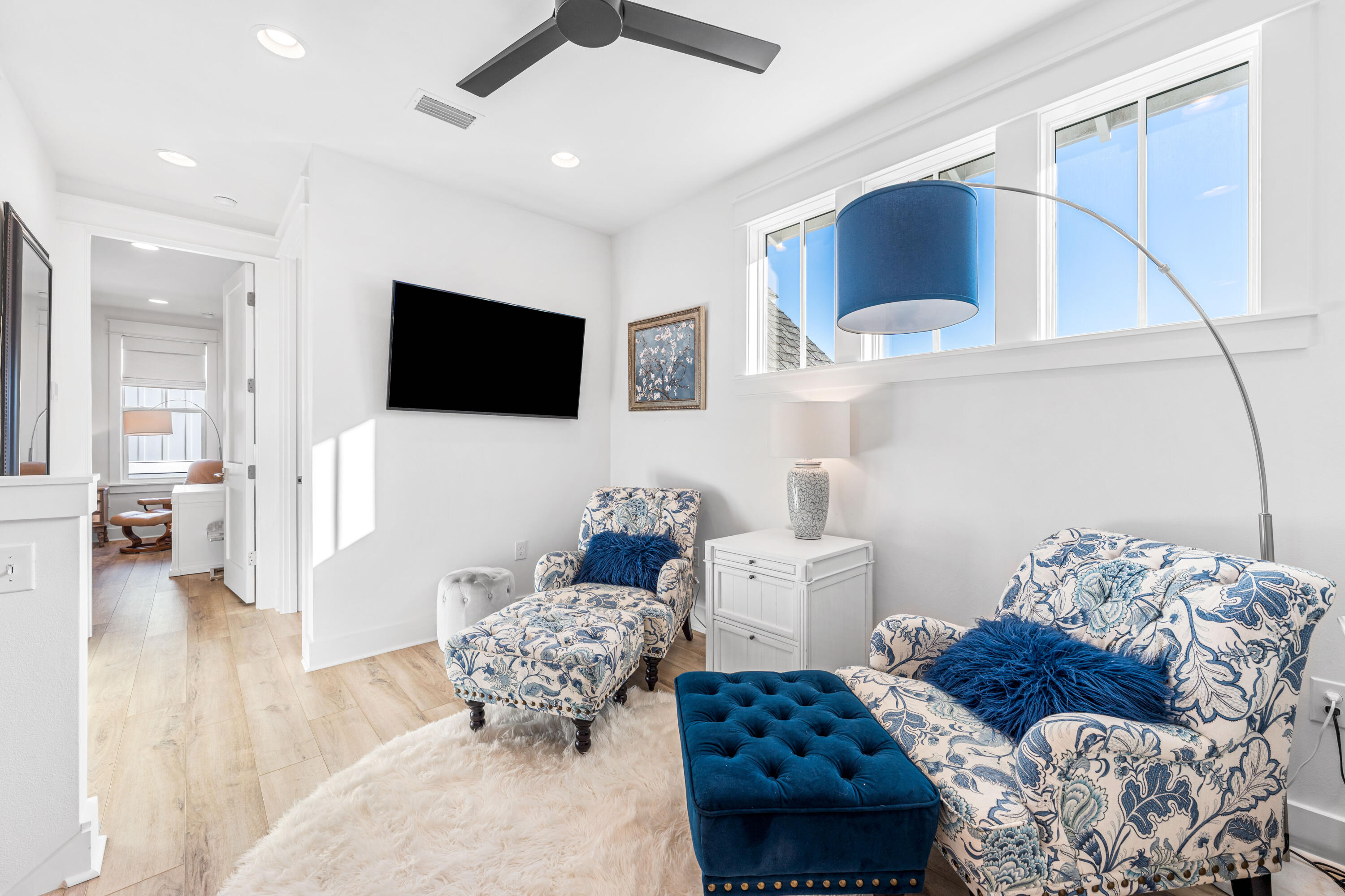 41 East Firethorn Cir Inlet Beach Inlet Beach, FL 32461 - Photo 52 of 66 a living room with furniture and a flat screen tv