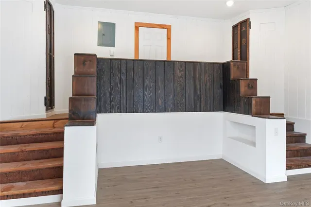 a bathroom with a sink and a washer