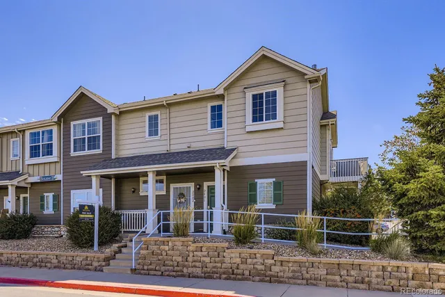 a front view of a house with porch