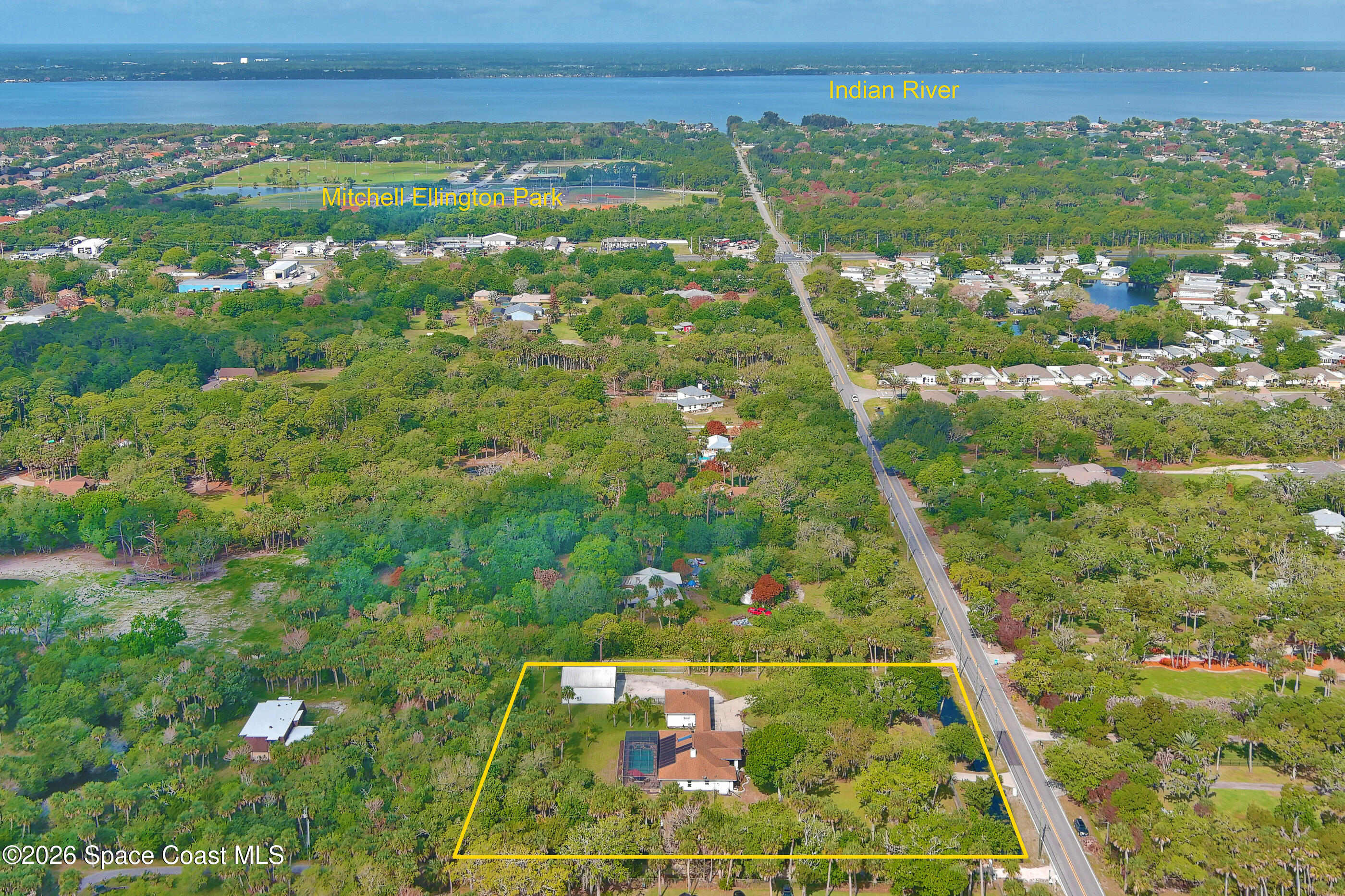 475 East Hall Road Merritt Island, FL 32953 - Photo 47 of 48 Aerial