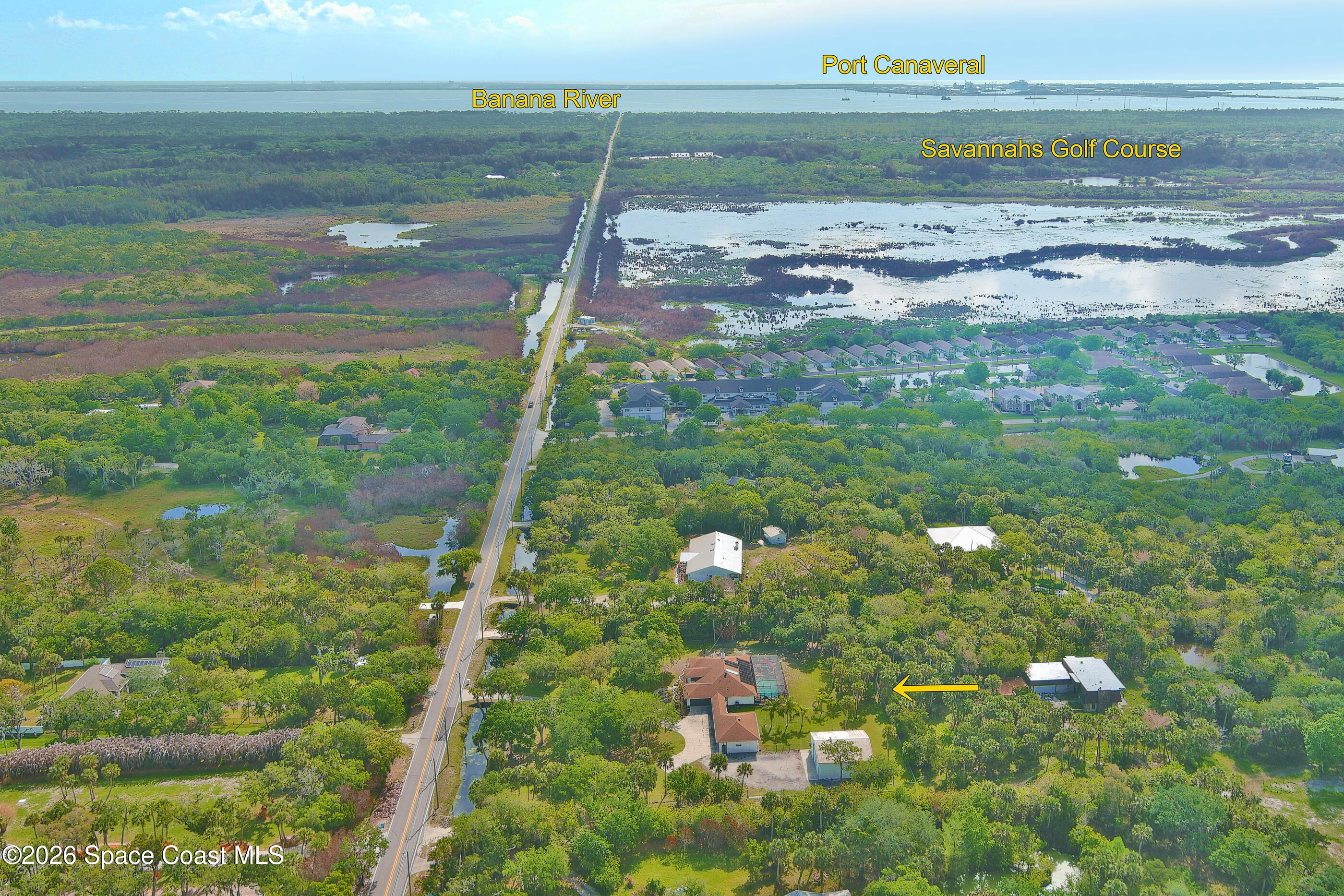 475 East Hall Road Merritt Island, FL 32953 - Photo 48 of 48 Aerial