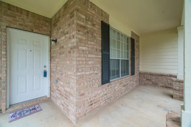 a view of front door