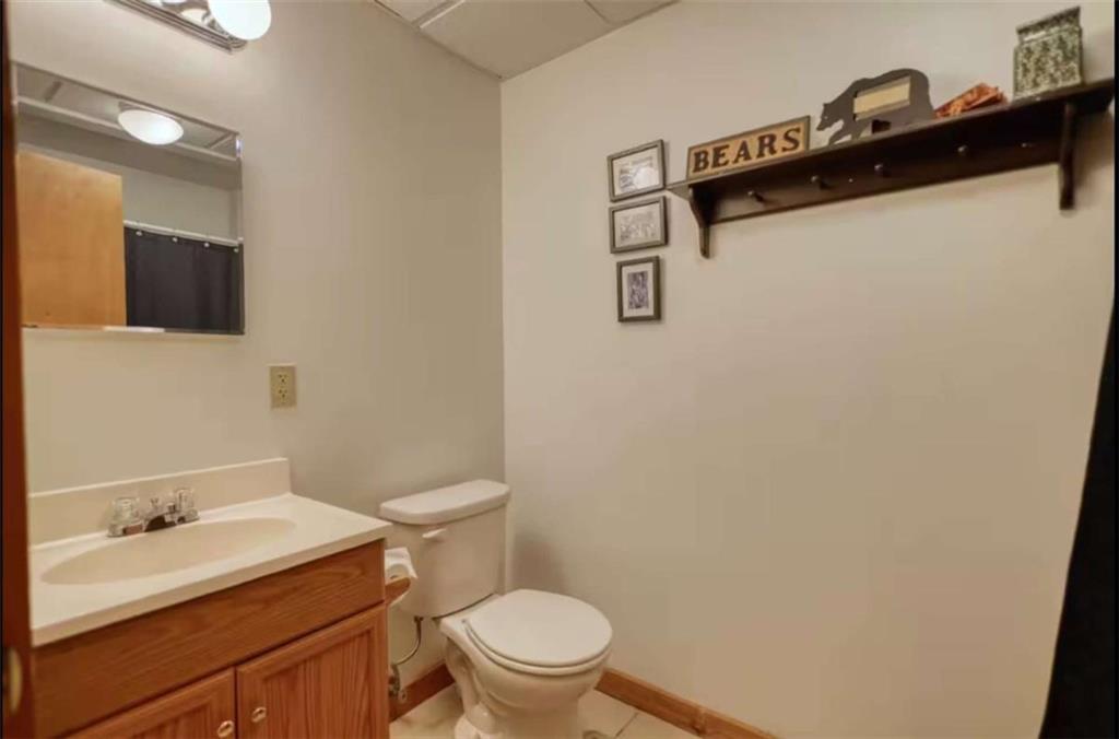 2531 Hunter Road Hiawassee, GA 30546 - Photo 18 of 30 a bathroom with a sink a toilet and a mirror