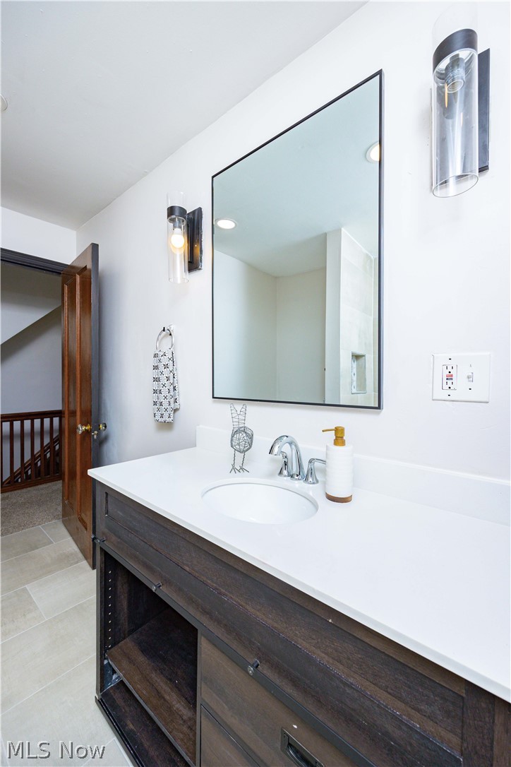 3254 Redwood Road Cleveland Heights, OH 44118 - Photo 41 of 49 Bathroom with tile flooring and vanity