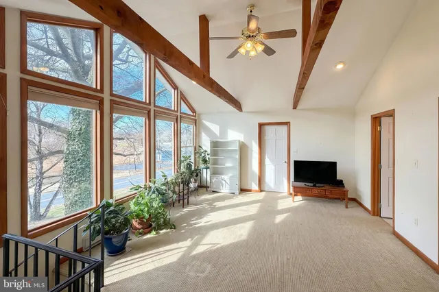 a living room filled with furniture