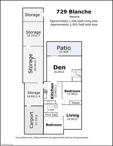 $200,000 | 729 Blanche Street, Metairie, LA 70003