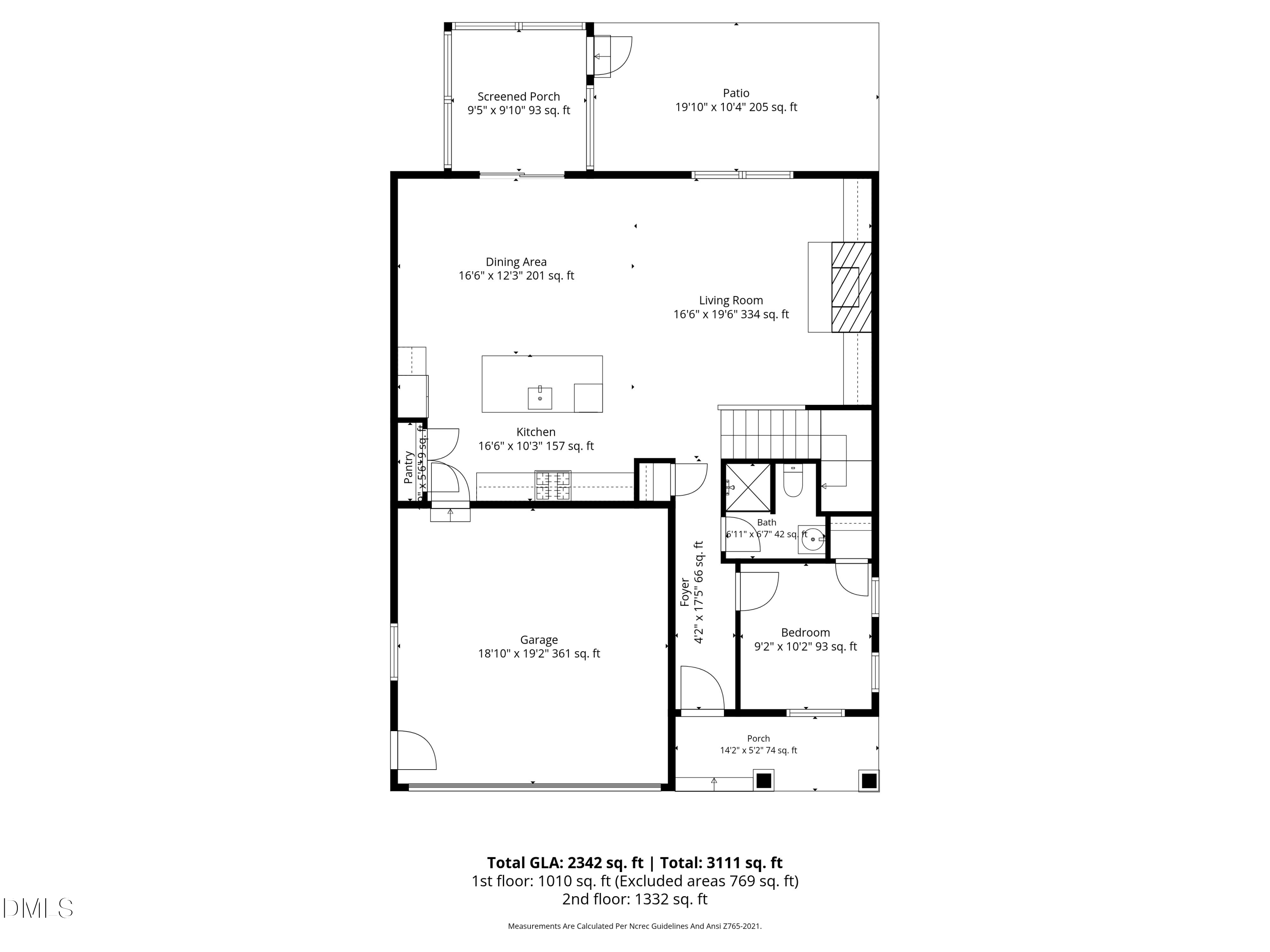 928 Barringer Drive Raleigh, NC 27606 - Photo 39 of 40 a picture of a floor plan