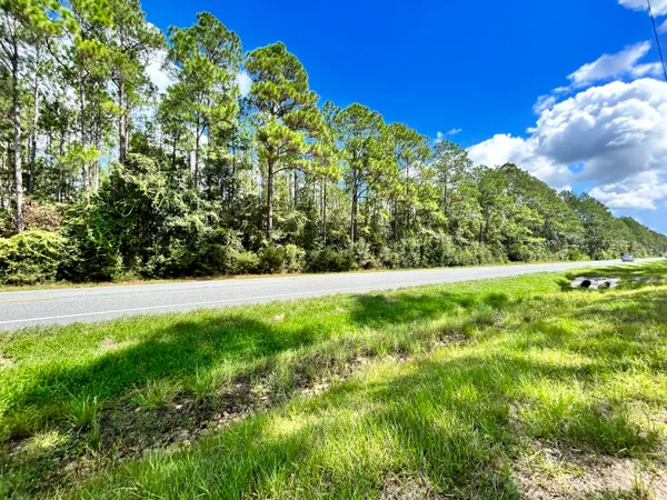 a view of yard with green space