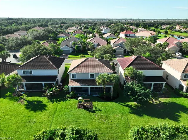 a aerial view of a house