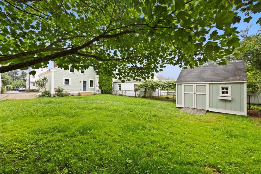 36 Congregational Street Bristol, RI 02809 - Photo 2 of 16 Back Yard With Shed