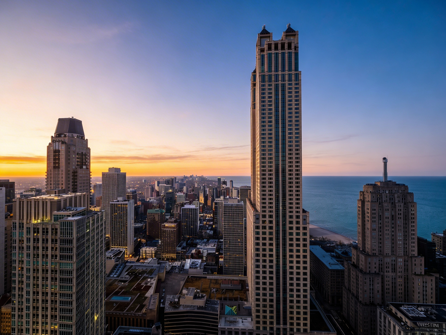 111 East Chestnut Street, Unit PHAB Chicago, IL 60611 - Photo 102 of 124 a view of city with balcony