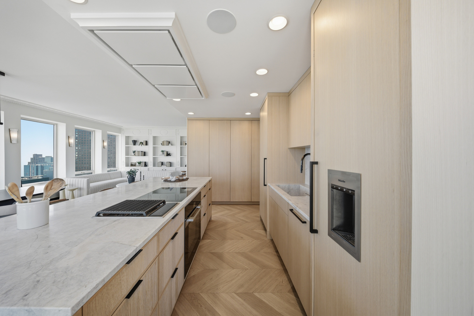 111 East Chestnut Street, Unit PHAB Chicago, IL 60611 - Photo 17 of 124 a kitchen with stainless steel appliances granite countertop a sink and stove